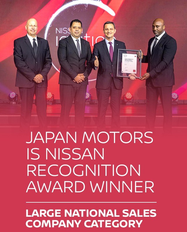 Japan Motors Wins Prestigious Nissan Recognition Award at Ignition Awards